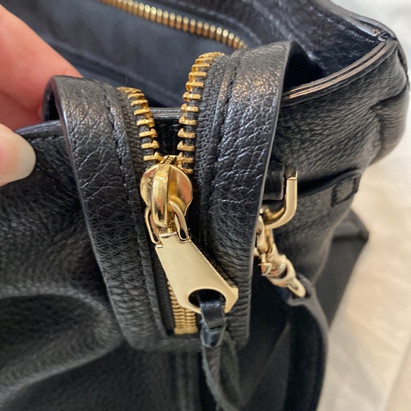 Rebecca Minkoff Regan black satchel handbag with removable crossbody satchel - Picture 11 of 13